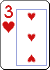 3 de coeur
