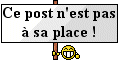le post n'est pas a sa place