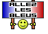panneau allez les bleus
