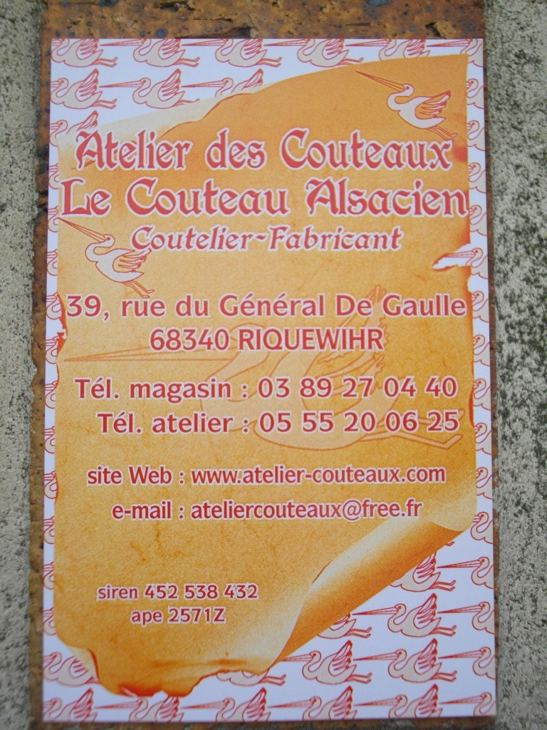 Vitrines de couteaux régionaux - Picture of L'Elsass, le couteau Alsacien,  Riquewihr - Tripadvisor