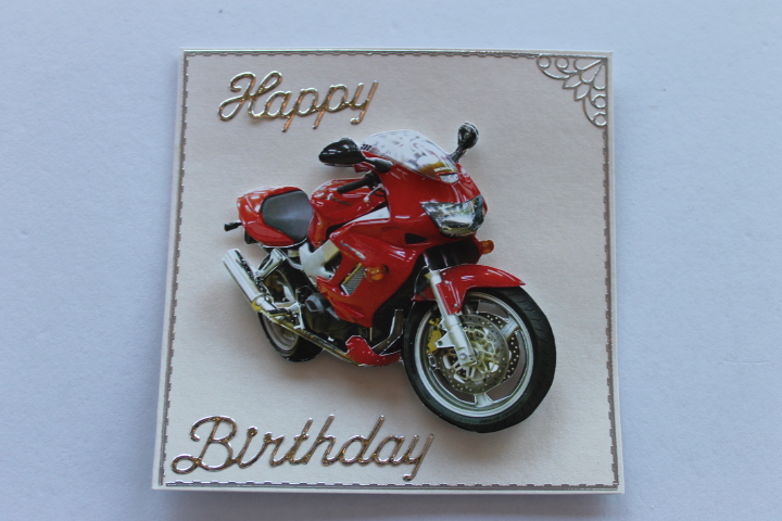 carte anniversaire moto