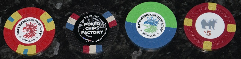 Samurai palace poker chips