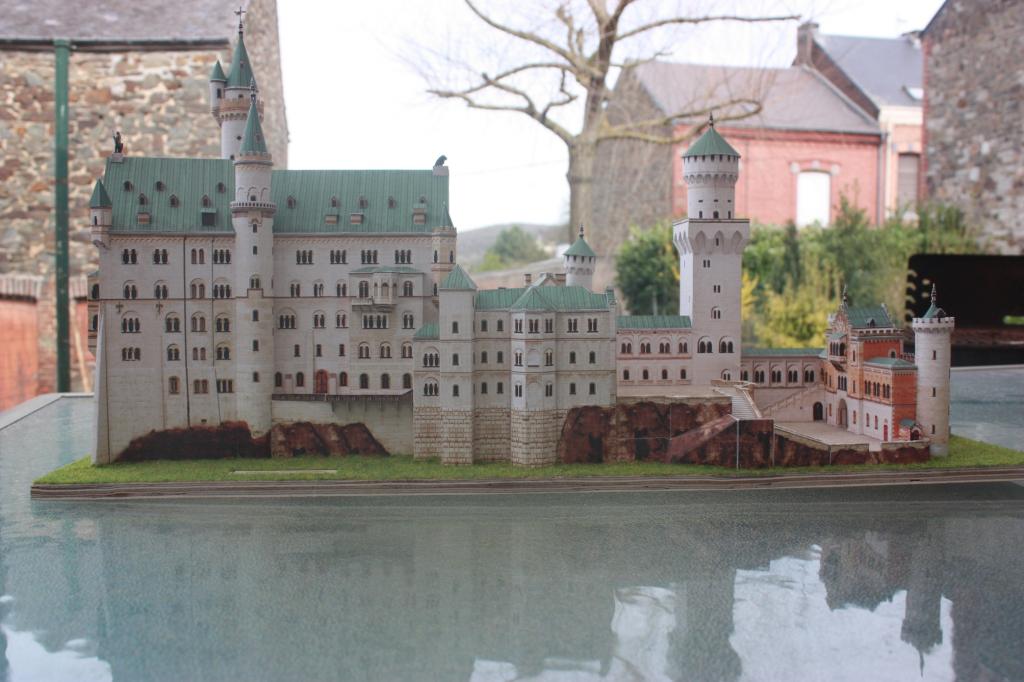 Château de Neuschwanstein Allemagne Bassin Maquette