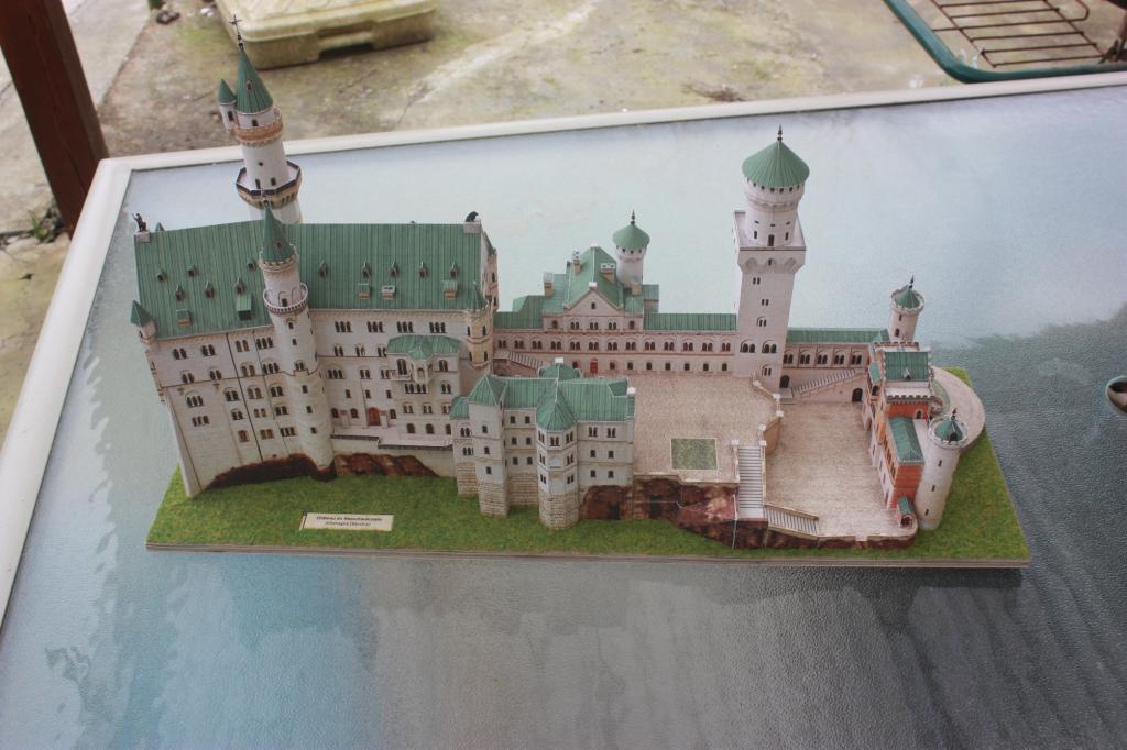 Maquette en carton : Château de Neuschwanstein, Allemagne Schreiber Bogen