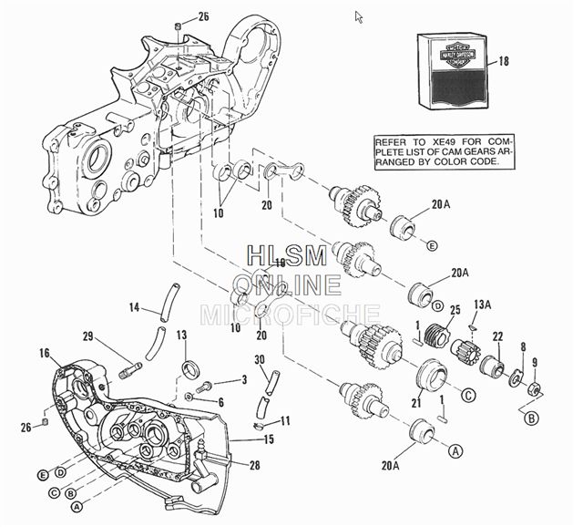 harley davidson parts list