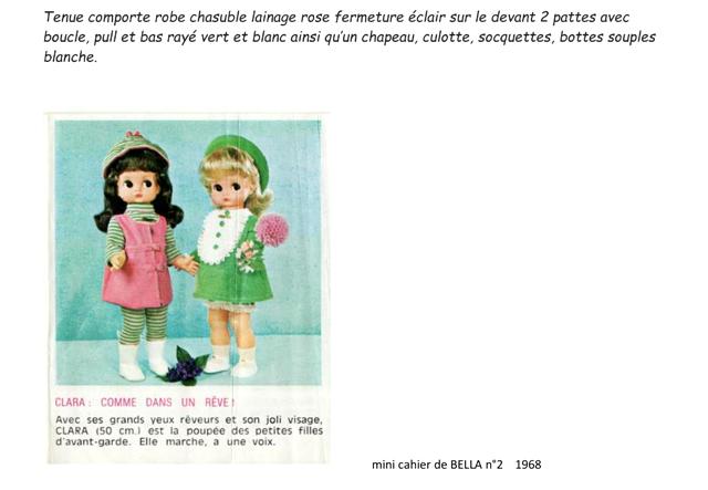 PAR AMOUR DES POUPEES : CLARA, 50 CM, 1968, BELLA