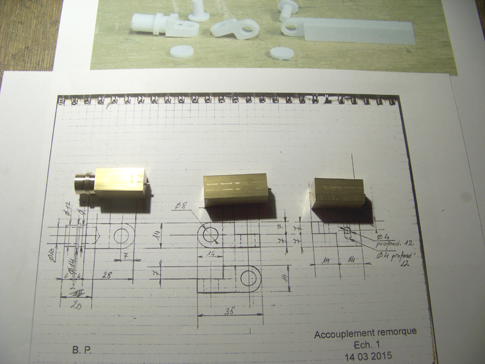 Sherman M4 " Crocodile " 1/16 Heng Long et Scratch Accouplement-remorque-2-4a79e4d
