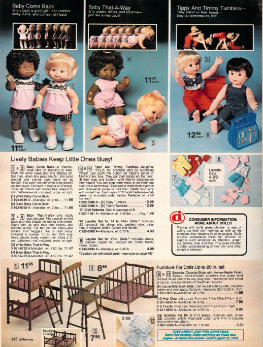PAR AMOUR DES POUPEES 1977 CATALOGUE JC PENNEY