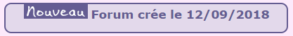 Nouveau forum de pub