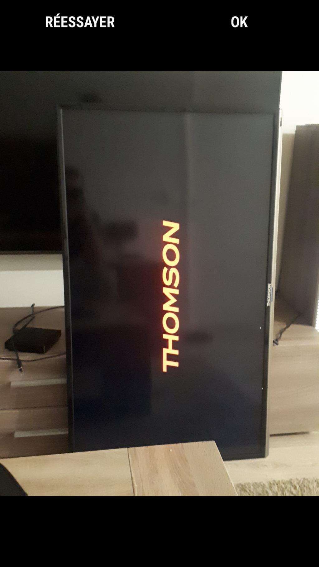 Depanntout Smart tv bloqué sur logo thomson