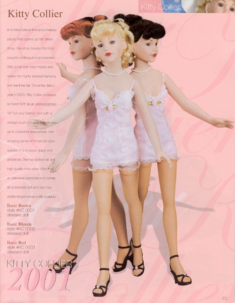Tonner Tiny Kitty Collier + 2004 Mod Pink Flowers KT8402 LE 2000 outfit