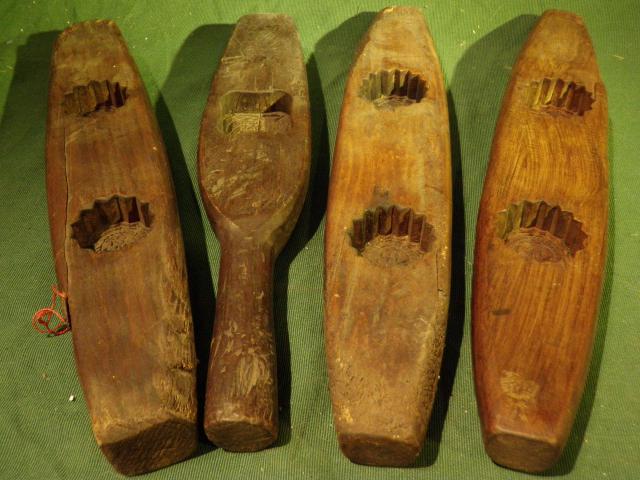 2 MOULES À Gâteaux Ancien Spéculos Bois Art Populaire EUR 27,00