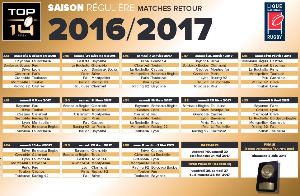 calendrier rencontres asm rugby