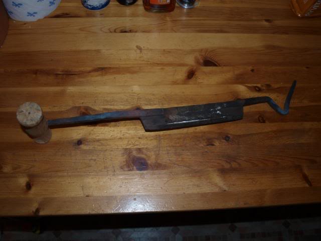 old tool OUTIL ANCIEN, PAROIR DE SABOTIER FORGÉ XIXe N.37
