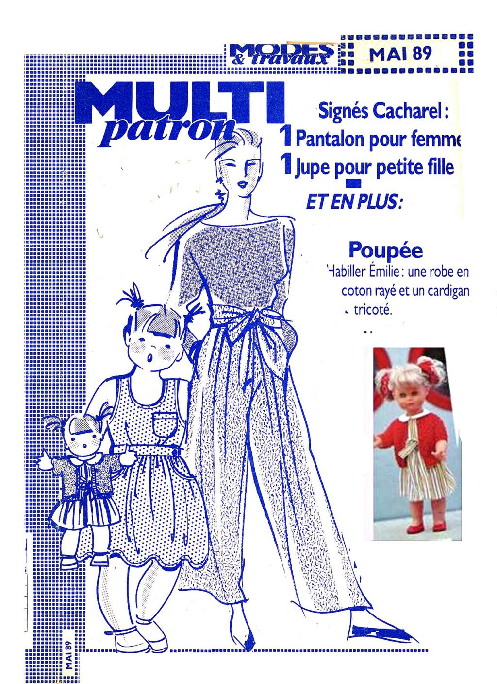 Patron De Couture Pour Poupée - Robe De Princesse (modes & Travaux Nov. 2008)