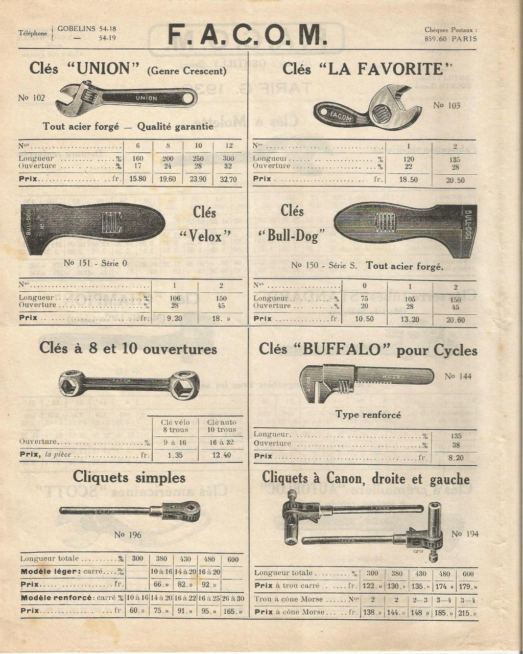 OUTILS ANCIENS ART POPULAIRE Catalogue 1930