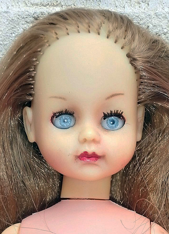 Poupée Vintage Années 50 En Rhodoid - 32cm - Yeux Dormeurs - Collection