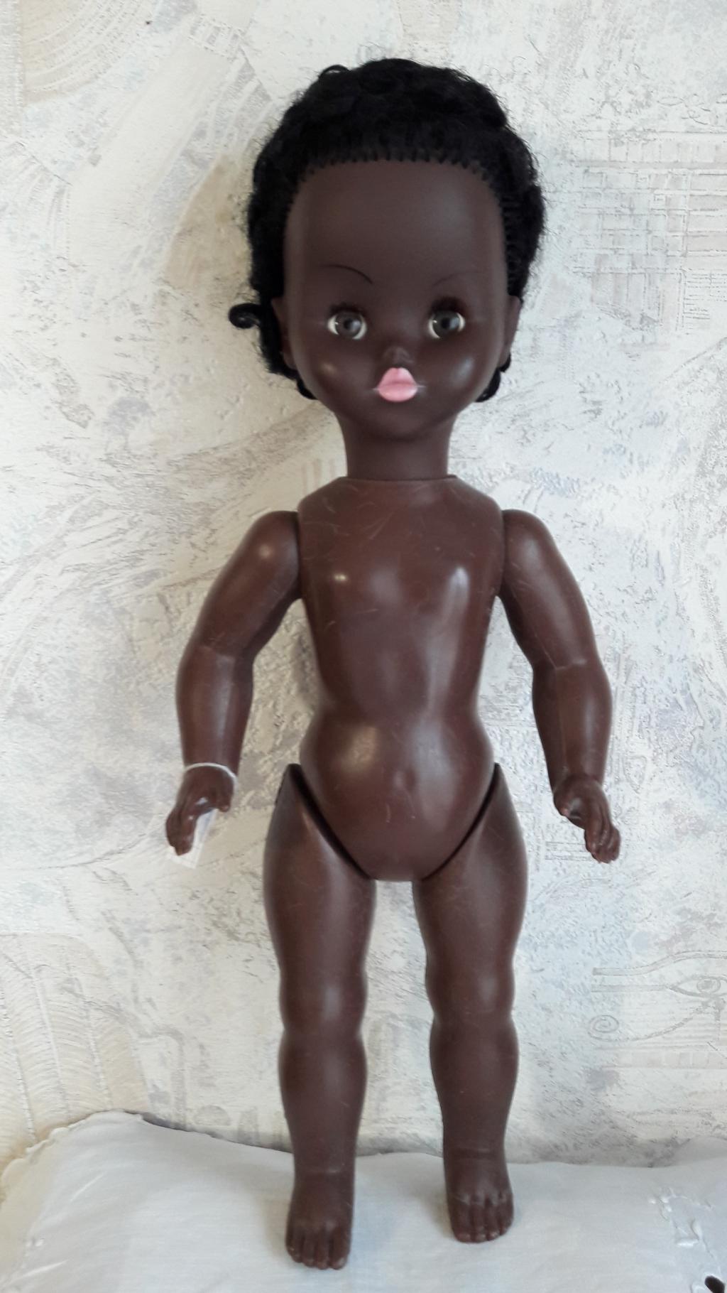 Poupée Ancienne Noire En Rhodoïd – Marque Gégé, Vintage Et Rare