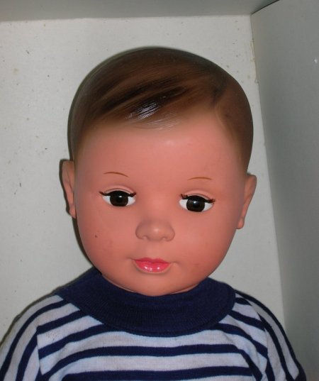 Jolie Poupée Petitcollin 44 Cm, Années 60, Fabrication Française, Bon état