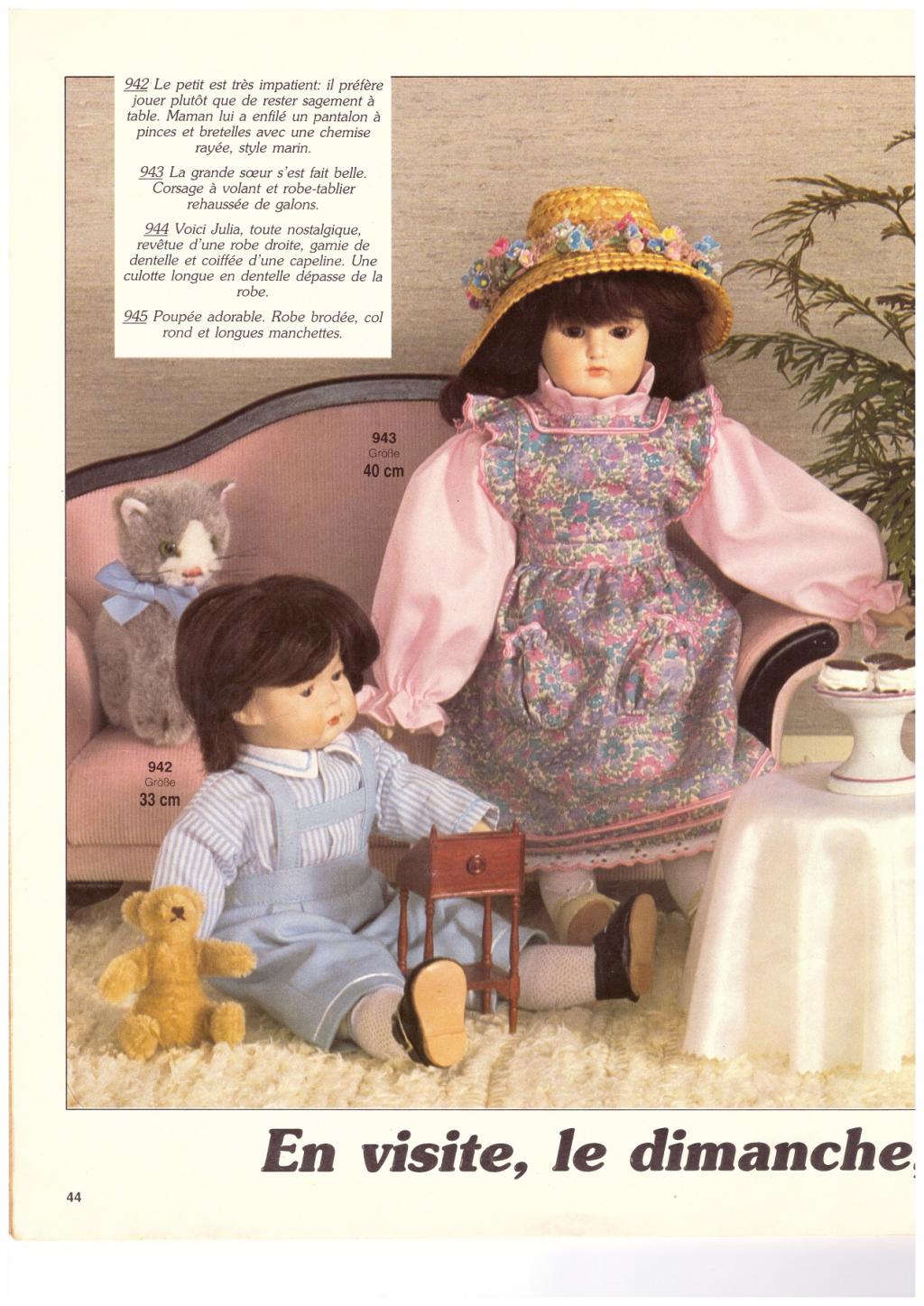 Belle robe bleue pour poupée avec nœud : convient aux poupées de 38,4 cm à 37 cm - France