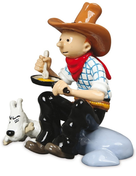 Figurine Tintin à cheval Tintin en Amérique colorisé 42178