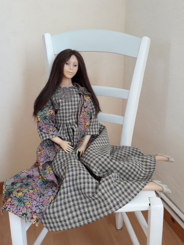 Jupe, veste, gibecière poupée de 33 cm - Héloïse & Adémard