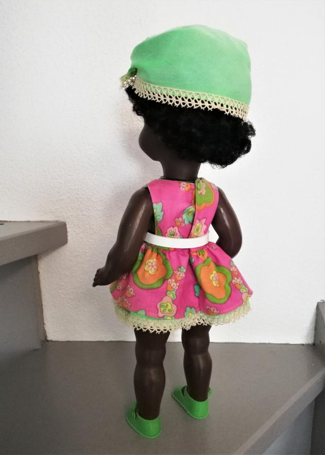 Ancienne Poupée noire Gégé No Raynal Petitcollin Sic 42 Cm 69