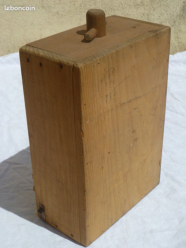 Ancien Sabot Serre-cartes à Jouer En Bois - Déco Casino Vintage XXe