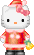 Hello Kitty en mère Noël