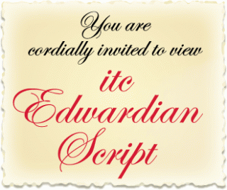 Edwardian Script ITC