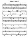 Partition piano naruto