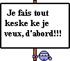 Ce que je veux