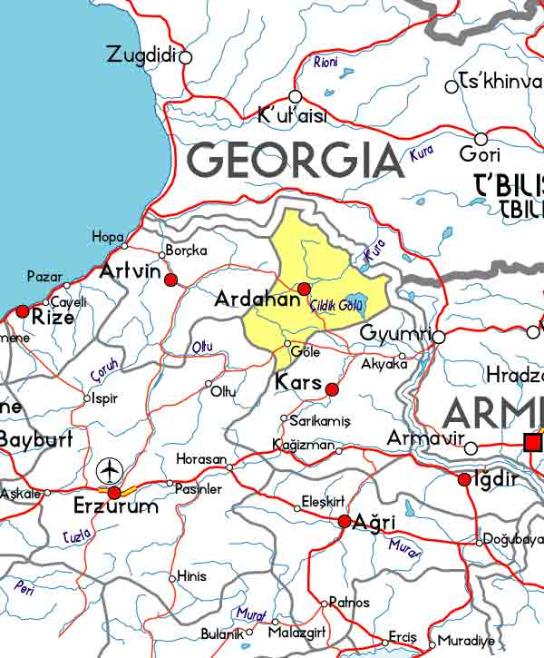 Armenian On Web Ardahan արտահան Il Ve Ilceleri