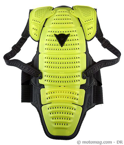 Protection dorsale Moto et Ski Dainese SPINE S Jaune Fluo Vente en