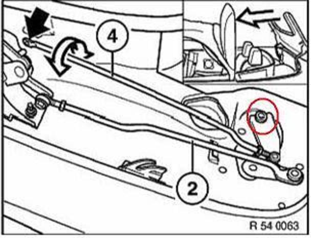 Reglage tringlerie capote e36