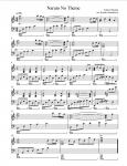 Partition piano naruto