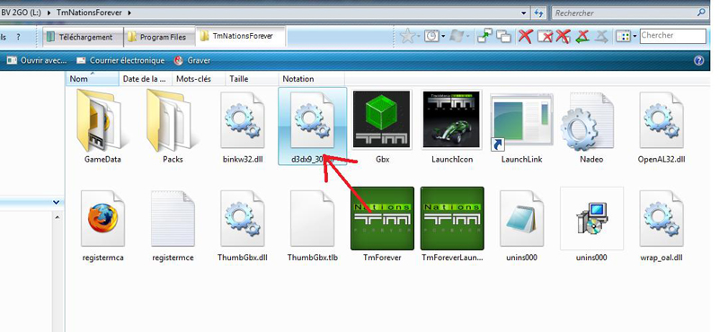 Ensuite mettez ce d3dx9-39.dll dan votre dossier trackmania fraichement copié :