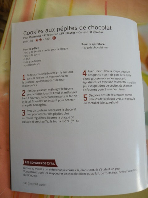 Pour Papoter Cookies Aux Pepites De Chocolat De Cyril Lignac
