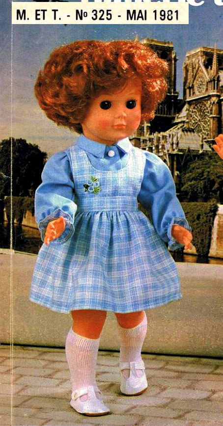 ANCIENNE POUPEE MARIE francoise Mode et travaux avec tenue neuve