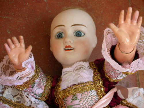 Ancienne petite poupée bouche ouverte Jules Verlingue