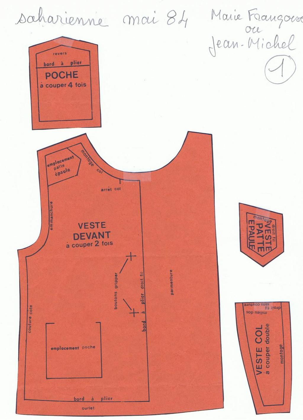 Patron De Couture Poupée - Chemisette & Bermuda Jean - Modes Et Travaux Juillet 1978