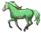 Cheval émeraude