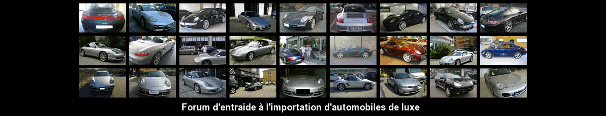 IMPORTER AUTO ET SPORTIVE DE LUXE Forum Index