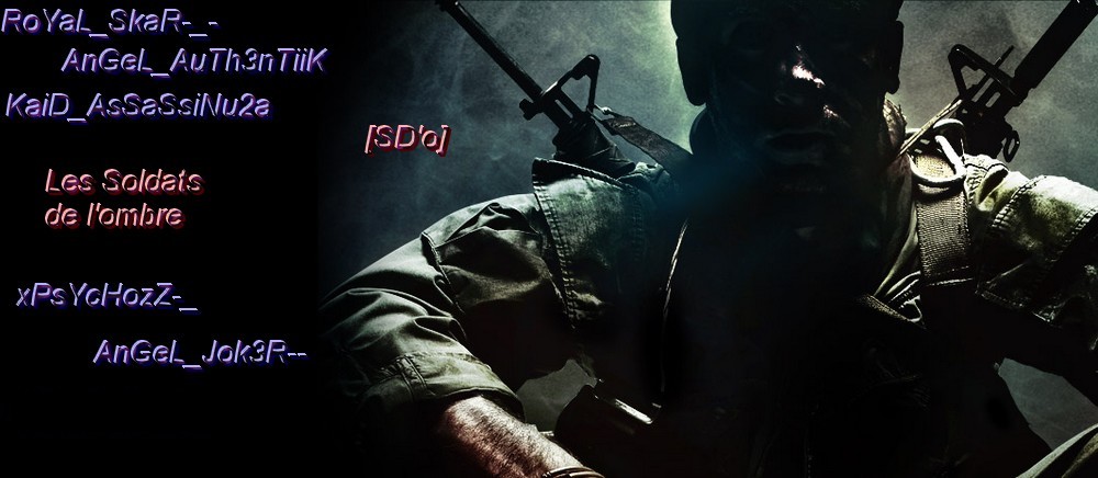 team soldats de l ombre Index du Forum