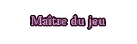 Maître du jeu
