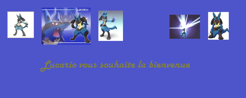 lucario-etoile Index du Forum