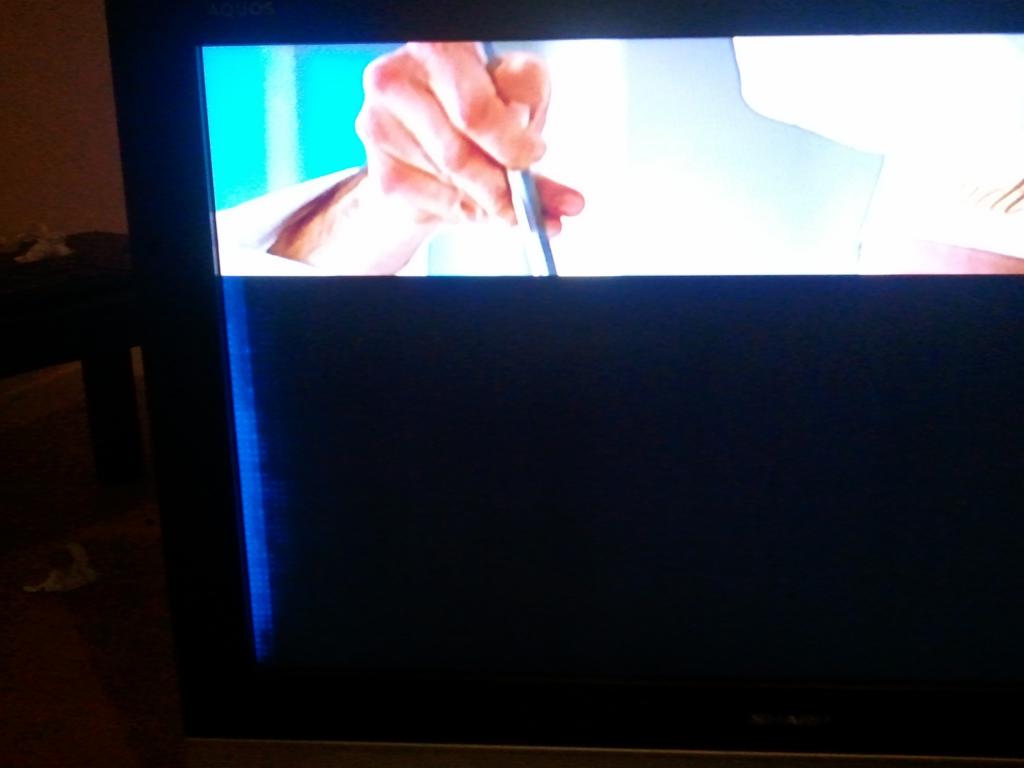 Problème Tv Sharp Aquos écran Noir