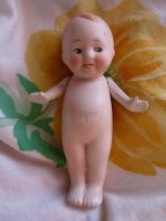 Rare- Vintage- Hand Painted Porcelain -Kewpie Doll Delft Blue & White 16 Tall