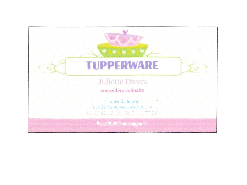 carte invitation tupperware
