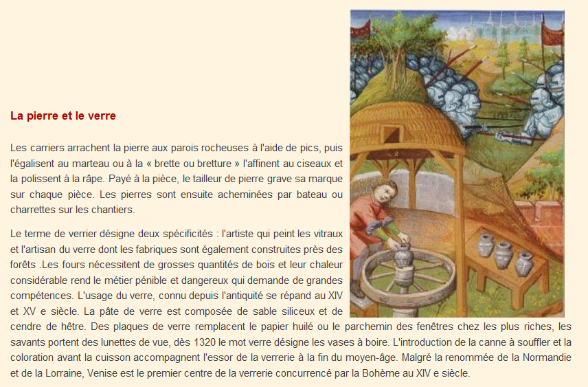 les métiers du moyen age les métiers du moyen age
